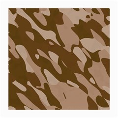 Background For Scrapbooking Or Other Beige And Brown Camouflage Patterns Medium Glasses Cloth by Nexatart