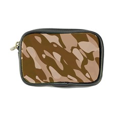 Background For Scrapbooking Or Other Beige And Brown Camouflage Patterns Coin Purse by Nexatart