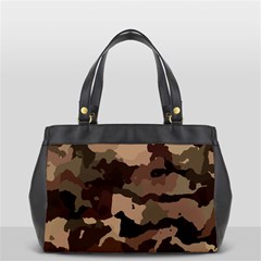 Background For Scrapbooking Or Other Camouflage Patterns Beige And Brown Office Handbags by Nexatart