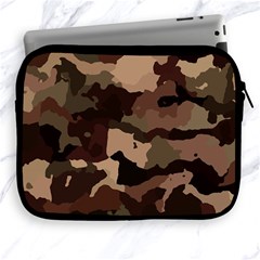 Background For Scrapbooking Or Other Camouflage Patterns Beige And Brown Apple Ipad 2/3/4 Zipper Cases by Nexatart