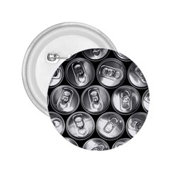 Black And White Doses Cans Fuzzy Drinks 2 25  Buttons by Nexatart