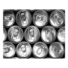 Black And White Doses Cans Fuzzy Drinks Double Sided Flano Blanket (large)  by Nexatart