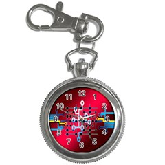 Board Circuits Trace Control Center Key Chain Watches by Nexatart