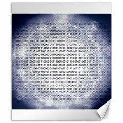 Binary Computer Technology Code Canvas 8  X 10  by Nexatart