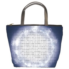 Binary Computer Technology Code Bucket Bags by Nexatart