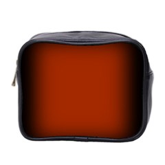 Brown Gradient Frame Mini Toiletries Bag 2-side by Nexatart