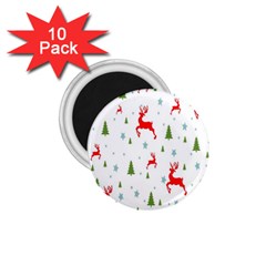 Christmas Pattern 1 75  Magnets (10 Pack)  by Nexatart