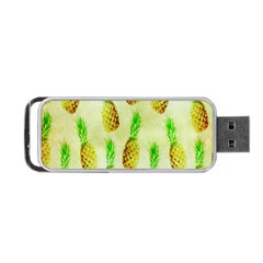 Pineapple Wallpaper Vintage Portable Usb Flash (one Side) by Nexatart