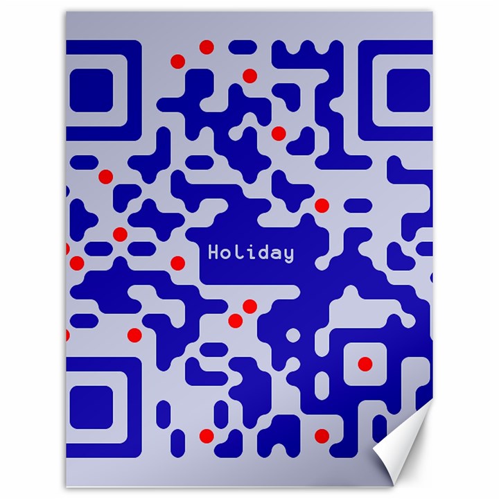 Qr Code Congratulations Canvas 12  x 16  