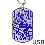 Qr Code Congratulations Dog Tag USB Flash (Two Sides) Back