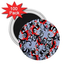 Dragon Pattern 2 25  Magnets (100 Pack)  by Nexatart