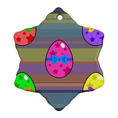 Holidays Occasions Easter Eggs Ornament (snowflake) by Nexatart