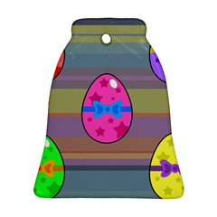 Holidays Occasions Easter Eggs Bell Ornament (two Sides) by Nexatart