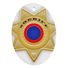 Sheriff S Star Sheriff Star Chief Ornament (oval) by Nexatart