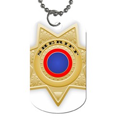 Sheriff S Star Sheriff Star Chief Dog Tag (two Sides) by Nexatart