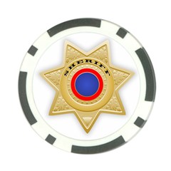 Sheriff S Star Sheriff Star Chief Poker Chip Card Guard (10 Pack) by Nexatart