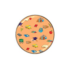 School Rocks! Hat Clip Ball Marker (4 Pack) by athenastemple