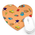 School Rocks! Heart Mousepads Front