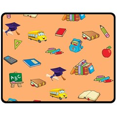 School Rocks! Fleece Blanket (medium)  by athenastemple