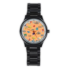 School Rocks! Stainless Steel Round Watch by athenastemple