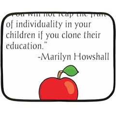 Fruit Of Education Double Sided Fleece Blanket (mini)  by athenastemple