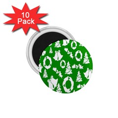 Backdrop Background Card Christmas 1 75  Magnets (10 Pack)  by Nexatart