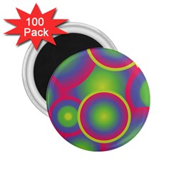 Background Colourful Circles 2 25  Magnets (100 Pack)  by Nexatart