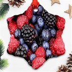 Forest Fruit Snowflake Ornament (Two Sides) Front