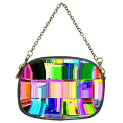 Glitch Art Abstract Chain Purses (two Sides)  by Nexatart