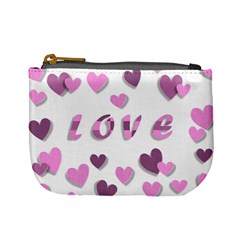 Love Valentine S Day 3d Fabric Mini Coin Purses by Nexatart