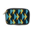 Yellow blue triangles pattern                                                        	Coin Purse Front