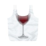 Wine Glass Steve Socha Full Print Recycle Bags (M)  Front