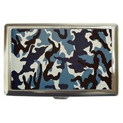 Blue Water Camouflage Cigarette Money Cases by Nexatart