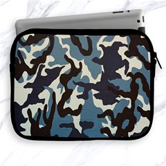 Blue Water Camouflage Apple Ipad 2/3/4 Zipper Cases by Nexatart