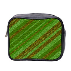 Stripes Course Texture Background Mini Toiletries Bag 2-side by Nexatart