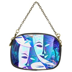 Abstract Mask Artwork Digital Art Chain Purses (two Sides)  by Nexatart