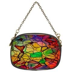 Abstract Squares Triangle Polygon Chain Purses (two Sides)  by Nexatart