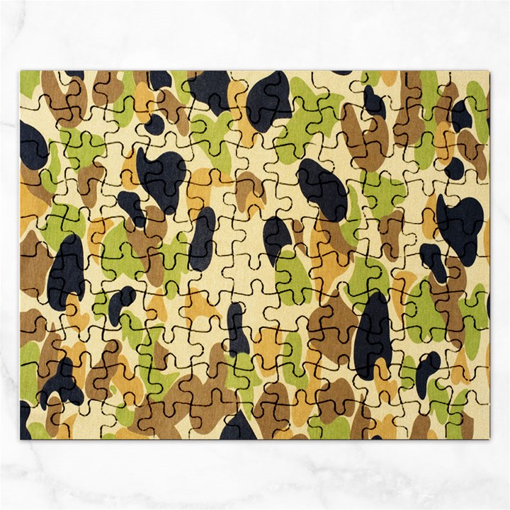 Army Camouflage Pattern Rectangular Jigsaw Puzzl