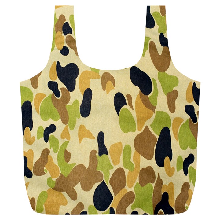 Army Camouflage Pattern Full Print Recycle Bags (L) 