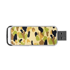 Army Camouflage Pattern Portable Usb Flash (one Side) by Nexatart