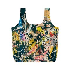 Art Graffiti Abstract Vintage Full Print Recycle Bags (m)  by Nexatart