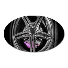 Bord Edge Wheel Tire Black Car Oval Magnet by Nexatart