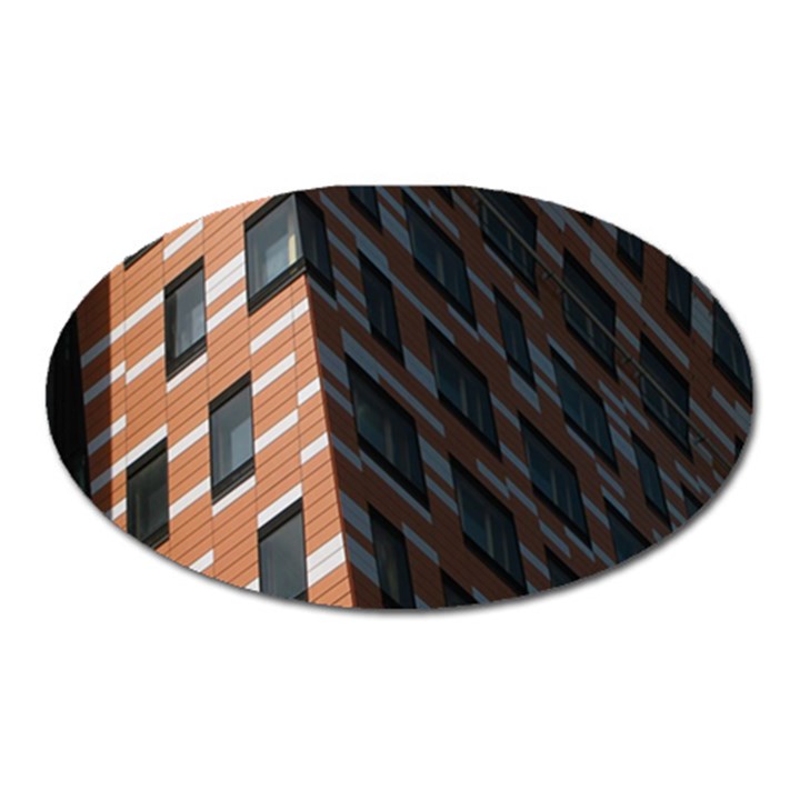 Building Architecture Skyscraper Oval Magnet