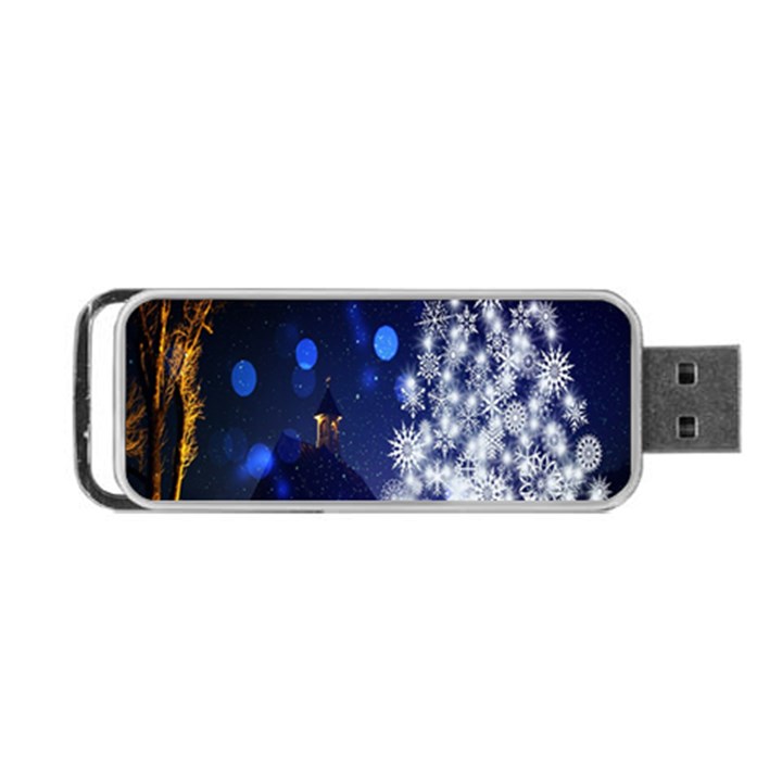 Christmas Card Christmas Atmosphere Portable USB Flash (Two Sides)