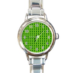 Christmas Tree Background Xmas Round Italian Charm Watch by Nexatart