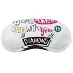 My Every Moment Spent With You Is Diamond To Me / Diamonds Hearts Lips Pattern (white) Sleeping Masks Front