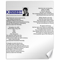 Kennedy Poem Canvas 16  X 20   by athenastemple