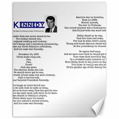 Kennedy Poem Canvas 11  X 14   by athenastemple