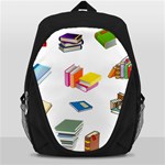 Bookworm Pattern Backpack Bag Front