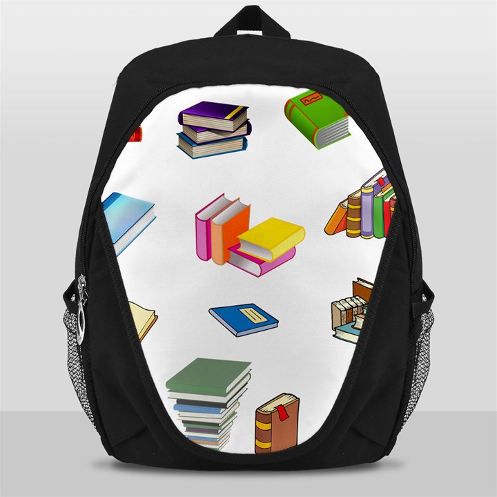 Bookworm Pattern Backpack Bag